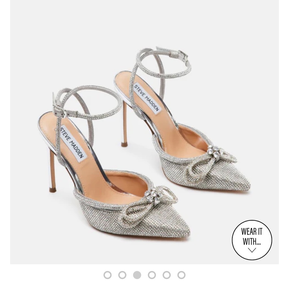 Gorgeous Blinged out stiletto pumps Viable-R by Steve Madden.